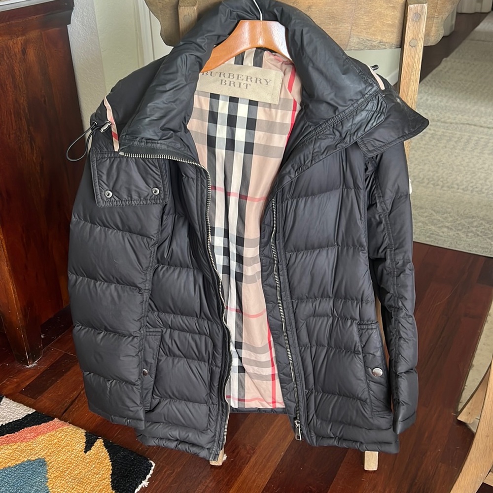 Burberry Brit black puffer coat